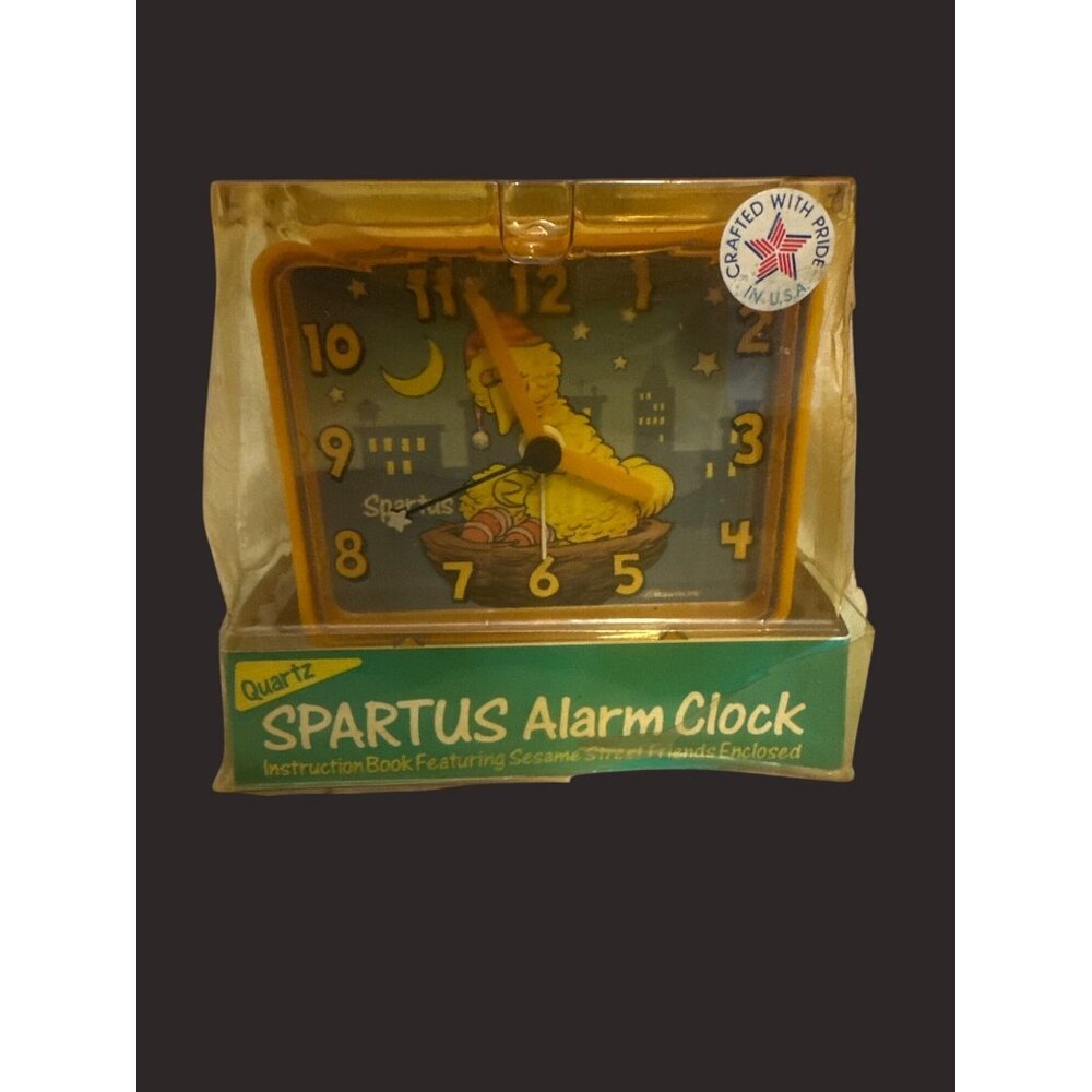 Spartus Big Bird Alarm Clock Instruction Book sealed Sesame Steet